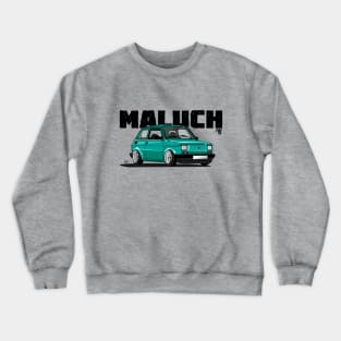 Fiat 126 Maluch Green Crewneck Sweatshirt